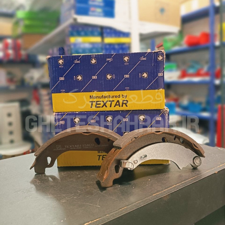 لنت ترمز و کفشکی هلالی چرخ عقب پژو 206 تکستار ایساکو