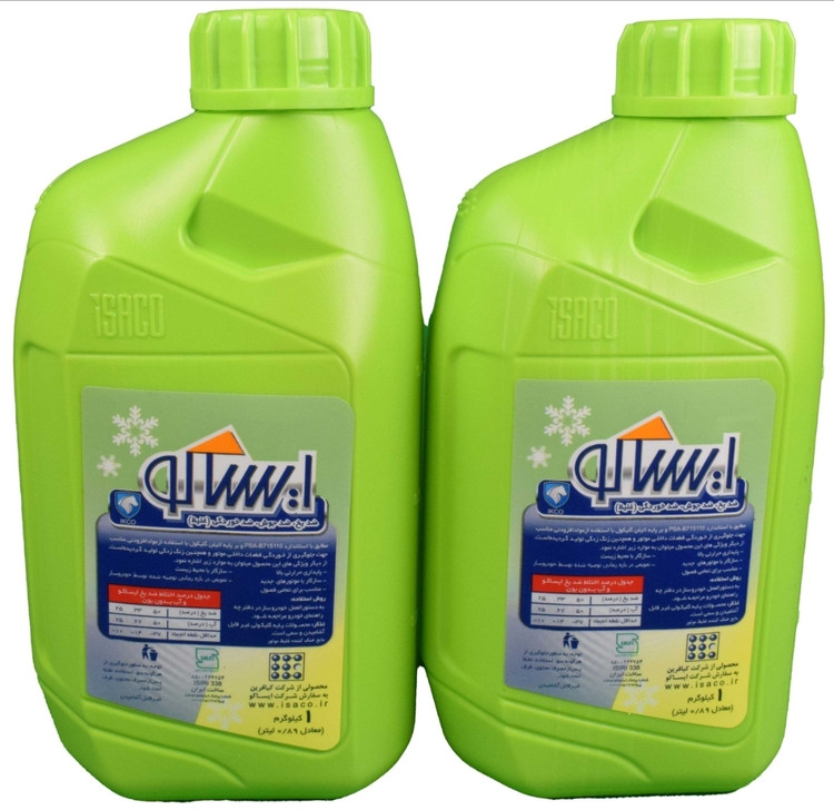 مایع ضد یخ یک لیتری شرکتی ایساکو