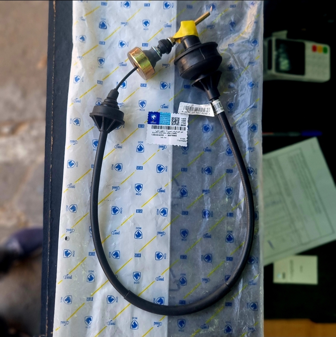 سیم کلاچ پژو 206 تیپ 2 گیربکس اهرامی TU تنظیم دستی با وزنه شرکتی ایساکو