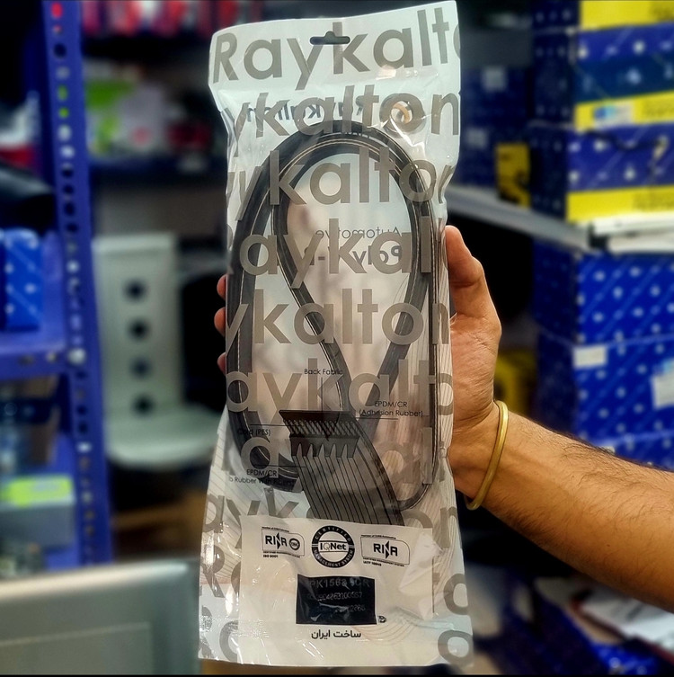 تسمه دینام پژو ۲۰۶ تیپ ۲ و ۵ 6pk1568 برند رایکالتون